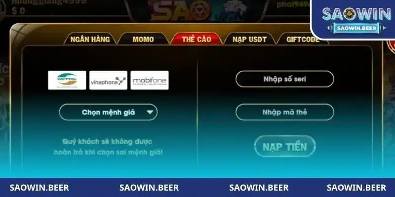 na tien cong game nhanh don gian Nạp tiền cổng game nhanh, đơn giản